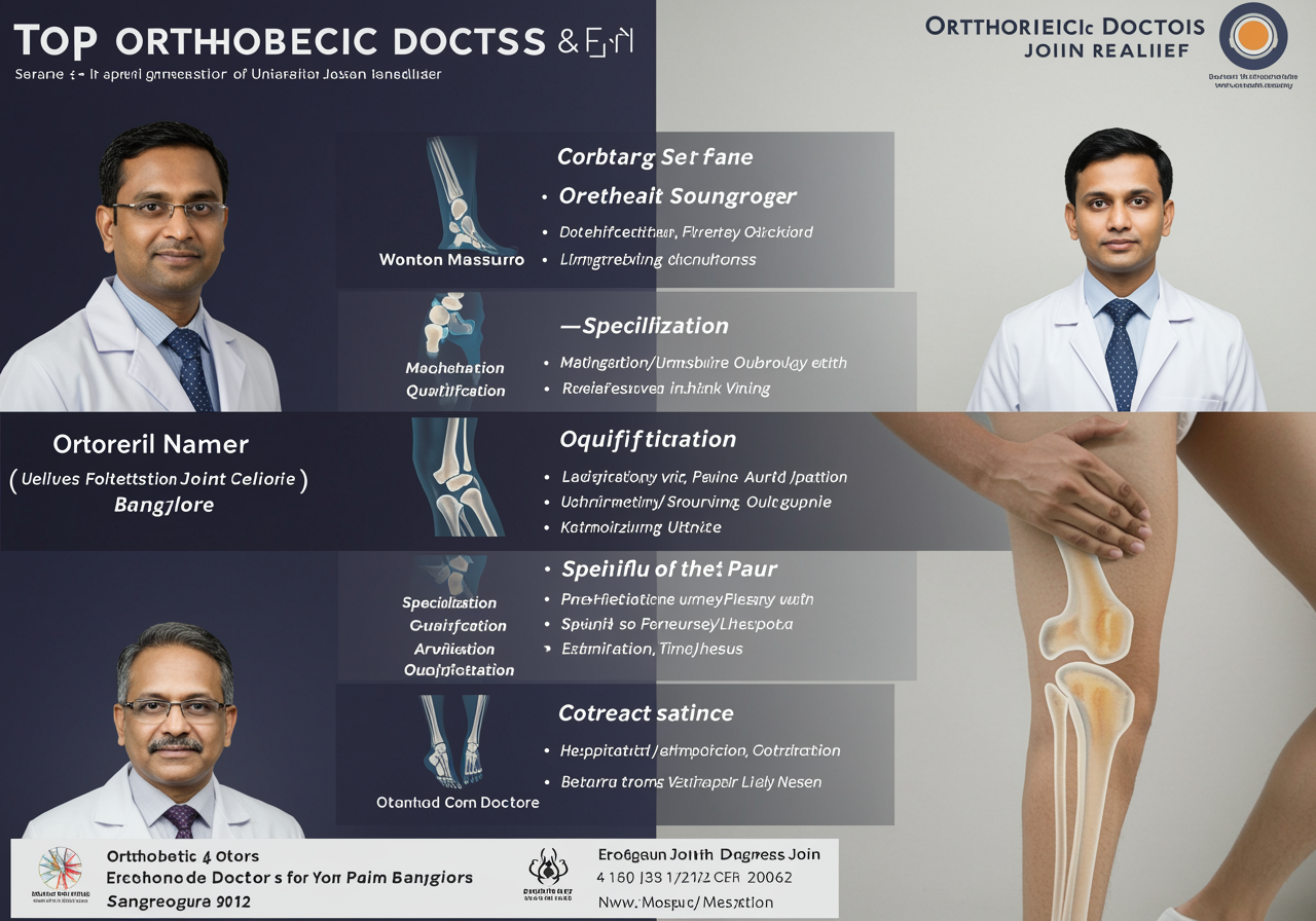 Top 5 Orthopedic Doctors in Bangalore for Joint Pain | HealthTrip